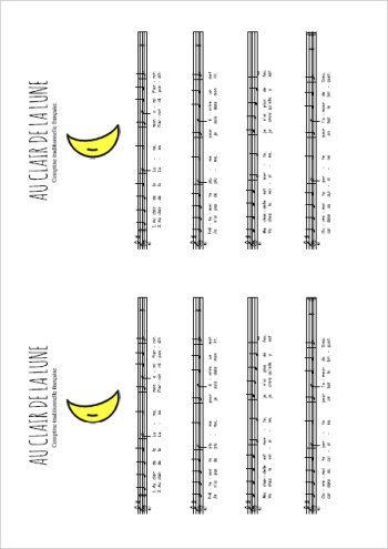 Au clair de la Lune Partition gratuite